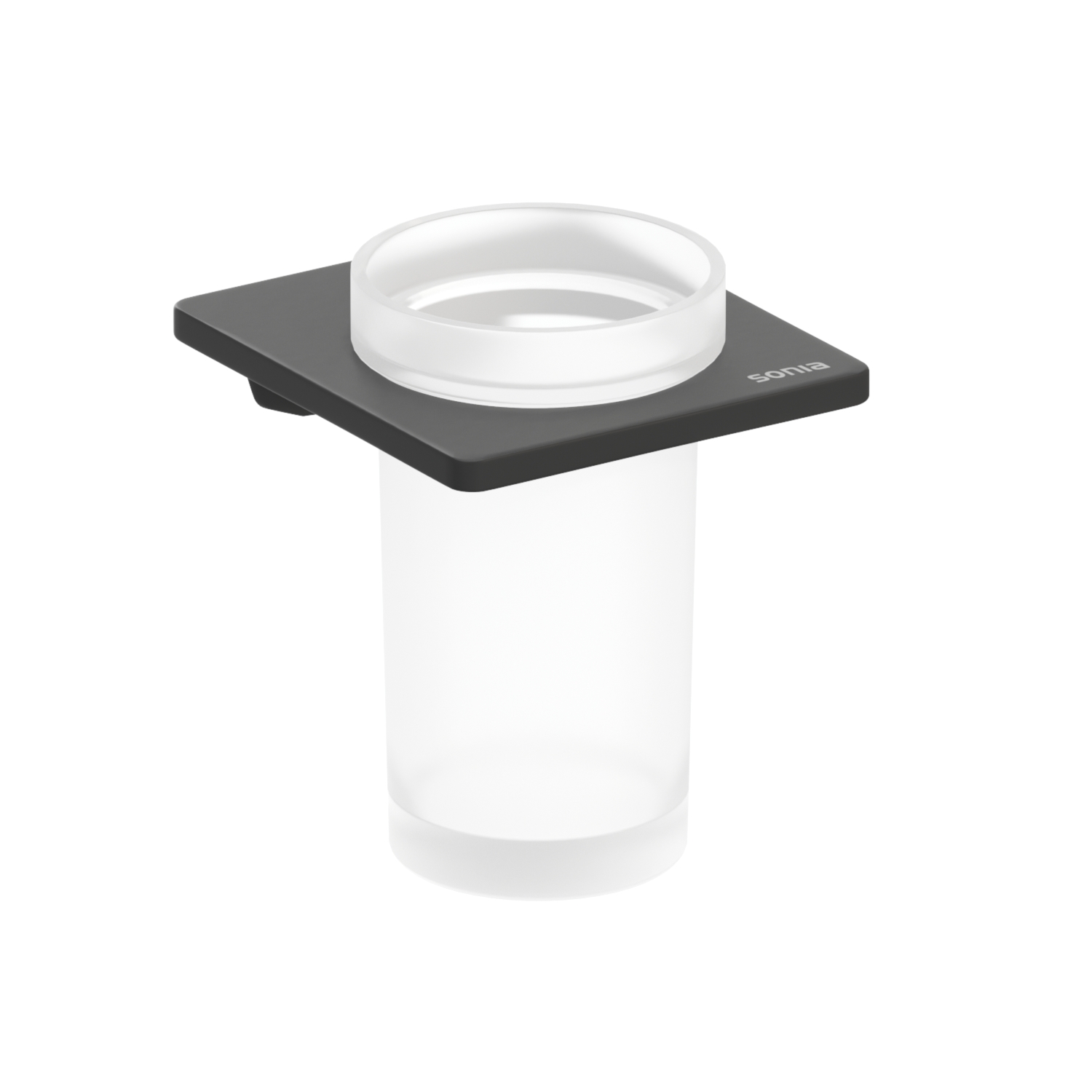 169924 Стакан 9 см цвет Черный Sonia S-CUBE Испания