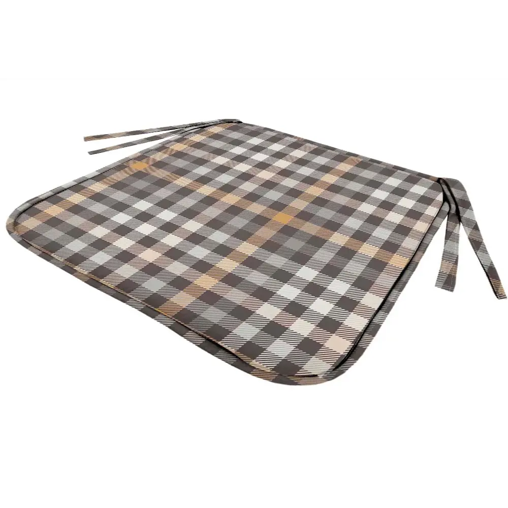 Галета Тартан 38x38 см цвет коричневый LINEN WAY STLM-2191694 - Вид №1