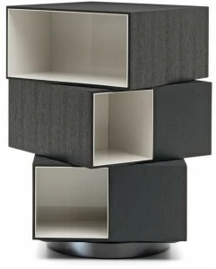 Minotti Стеллаж деревянный поворотный в современном стиле