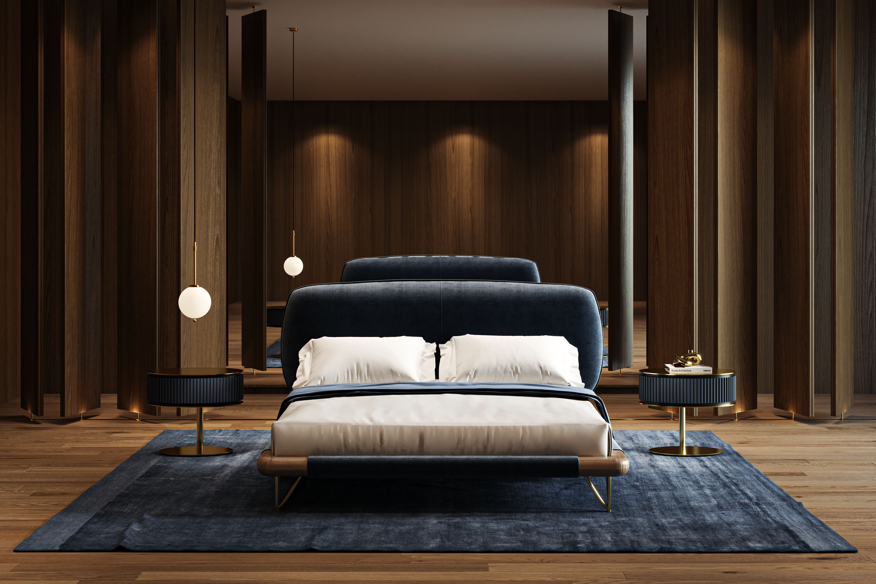 Двуспальная кровать с мягкой тканью CASA +39 ENCORE Italia ARCH-00123334 - Вид №1