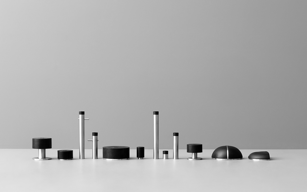 14507002006 Напольный дверной упор Ø40x40 ммd line Knud Holscher  - Вид №1