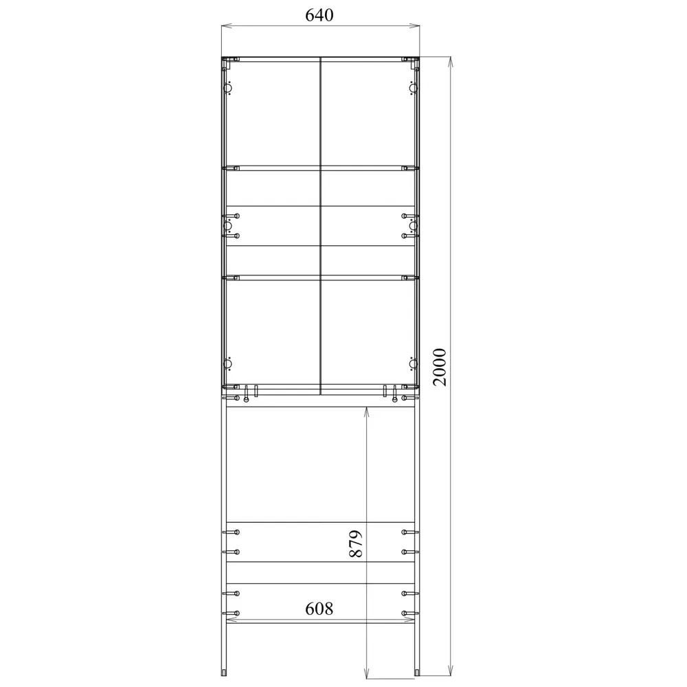 Santreyd Cube — компактный шкаф для стиральной машины с системой хранения 87894128 STLM-0967283 - Вид №6