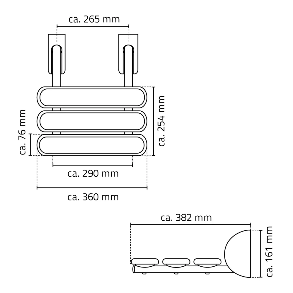 Сидение для душа Ridder Assistent Pro А140108 откидное цвет бамбук 84340144 STLM-2102980 - Вид №1