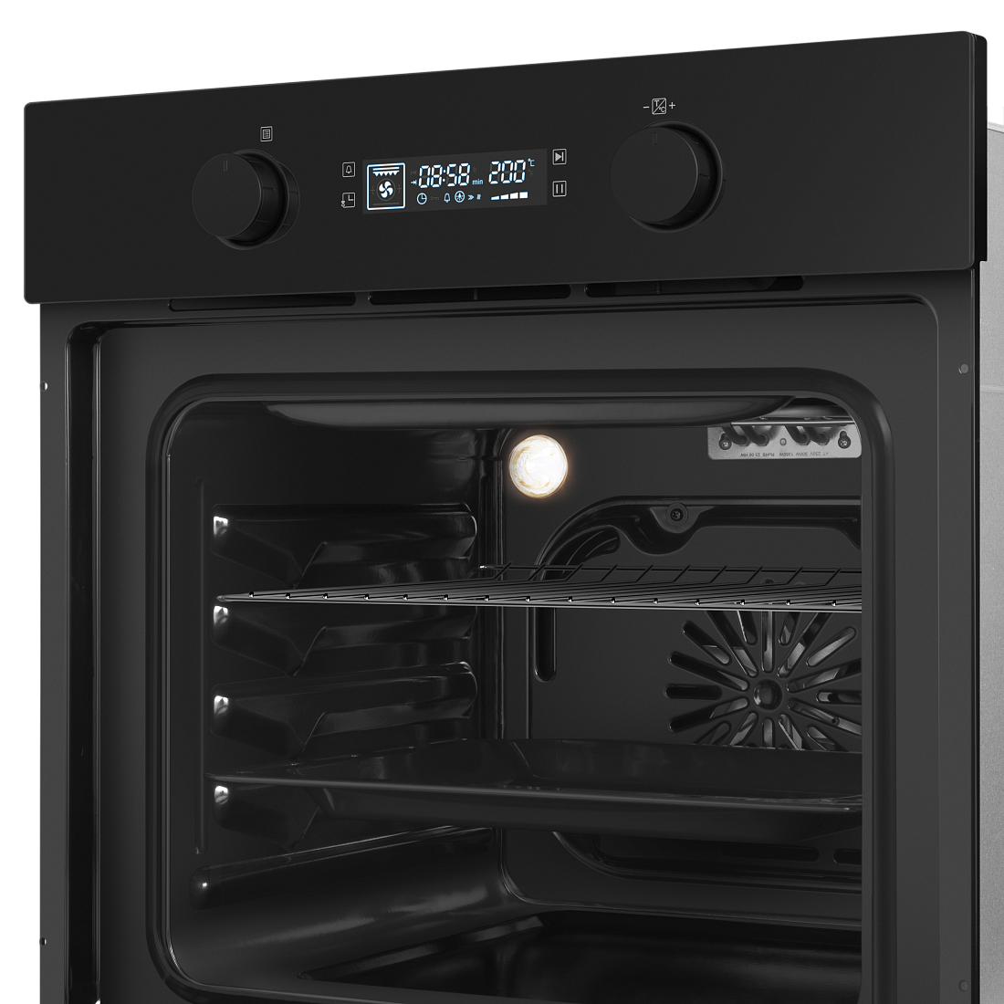 9100951 Электрический духовой шкаф HOMSair OEM606BK2 черный STDN-0068462 - Вид №7