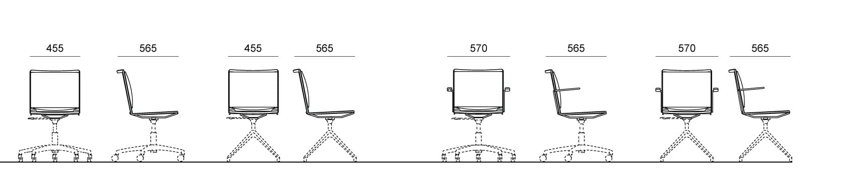 Офисное кресло с 5 спицами Diemmebi S'mesh ARCH-00132517 - Вид №2