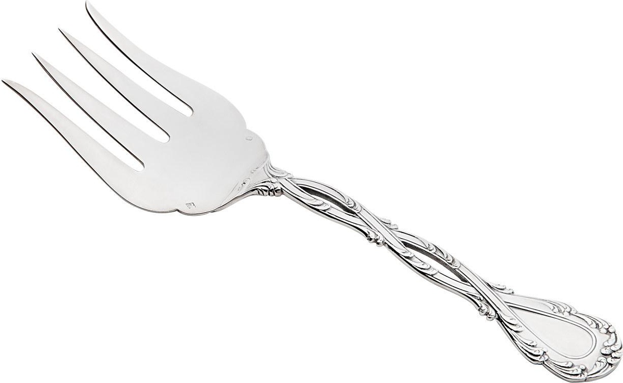 74550 Odiot Вилка для рыбы сервировочная Odiot "Трианон" 23,3см (серебро 925) Серебро 925 