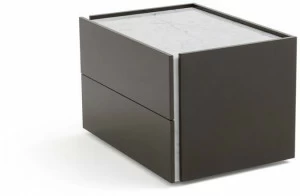 PIANCA Прямоугольная прикроватная тумбочка из лакированной древесины с ящиками Atlante