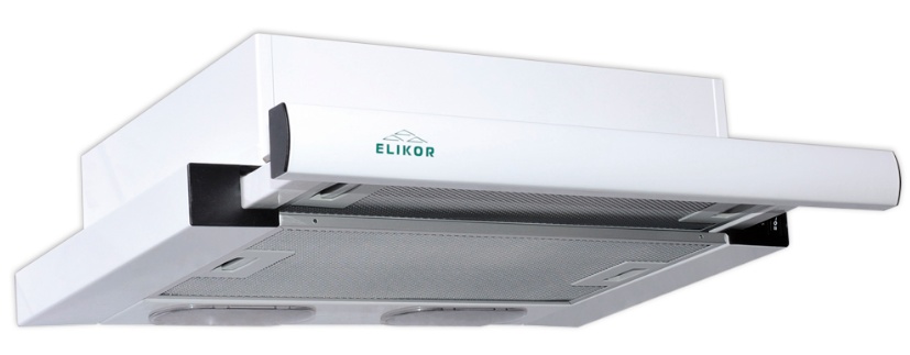 6631946 Вытяжка телескопическая ELIKOR Интегра 50П-400-В2Л белый/белый STDN-0069780 - Вид №3