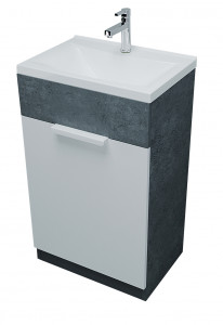 У99086 Тумба с раковиной Revo 50Н 1д. Бетон темно-серый 1 Marka