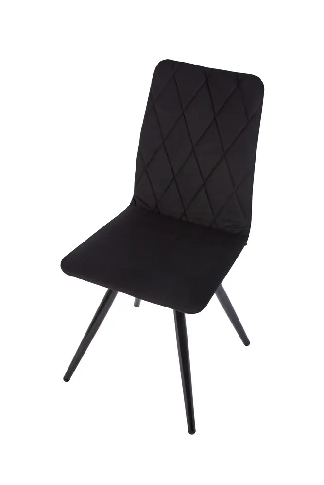 91729675 Комплект обеденных стульев 2 шт Polini Home rio sm 45х89х39 см велюр цвет черный STLM-0887083