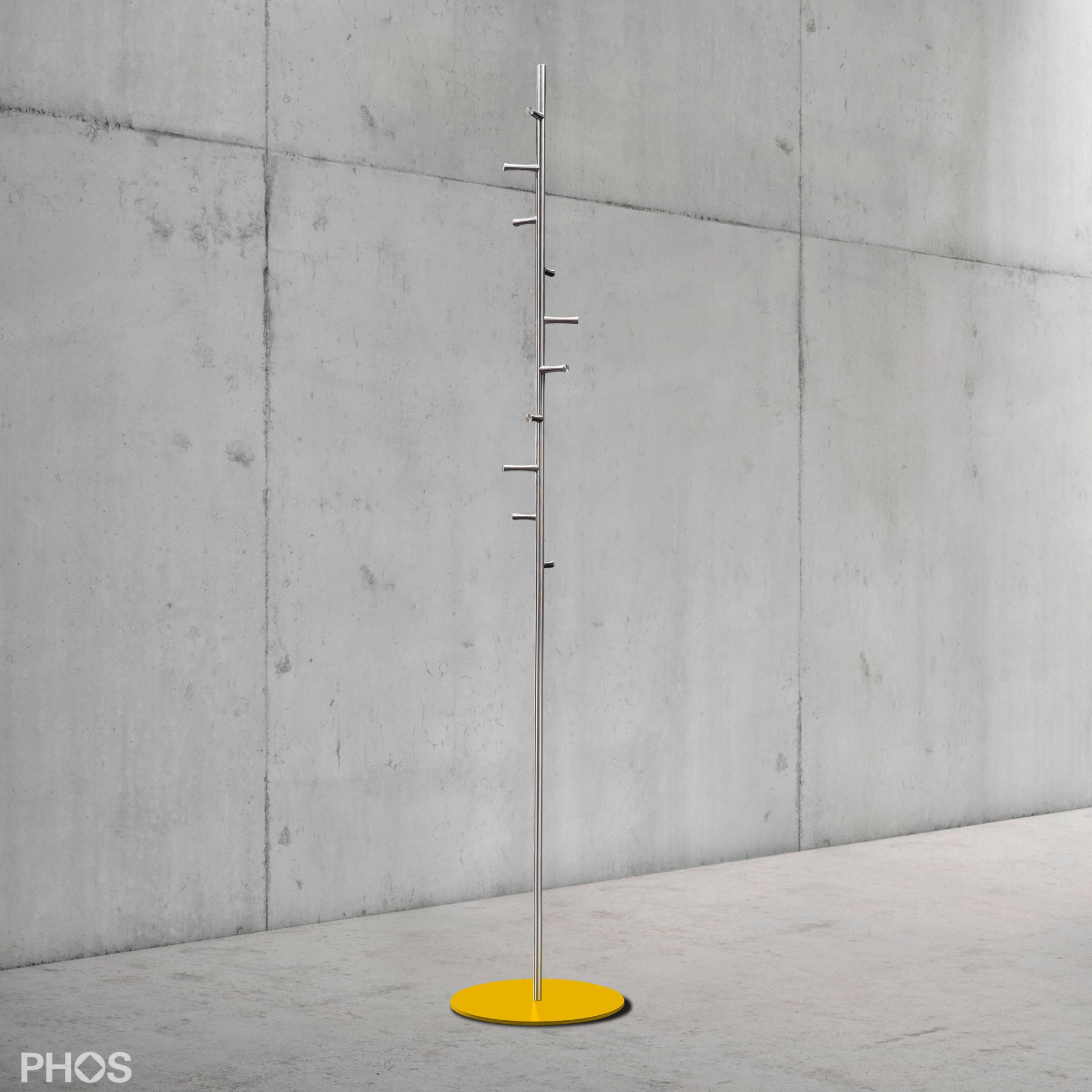 GSTH10F-B-BPGe Вешалка для полотенец и вешалка для верхней одежды с 10 крючками, основание: желтое PHOS 