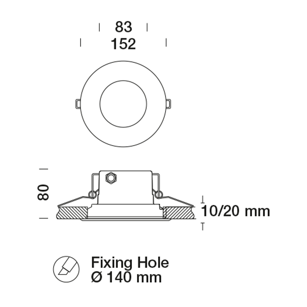 8329201 Встраиваемый в потолок светильник Platek MINI Incasso soffitto  MINI Plafoniera Ceiling recessed - 8 LED RGBW 9°  - Вид №2