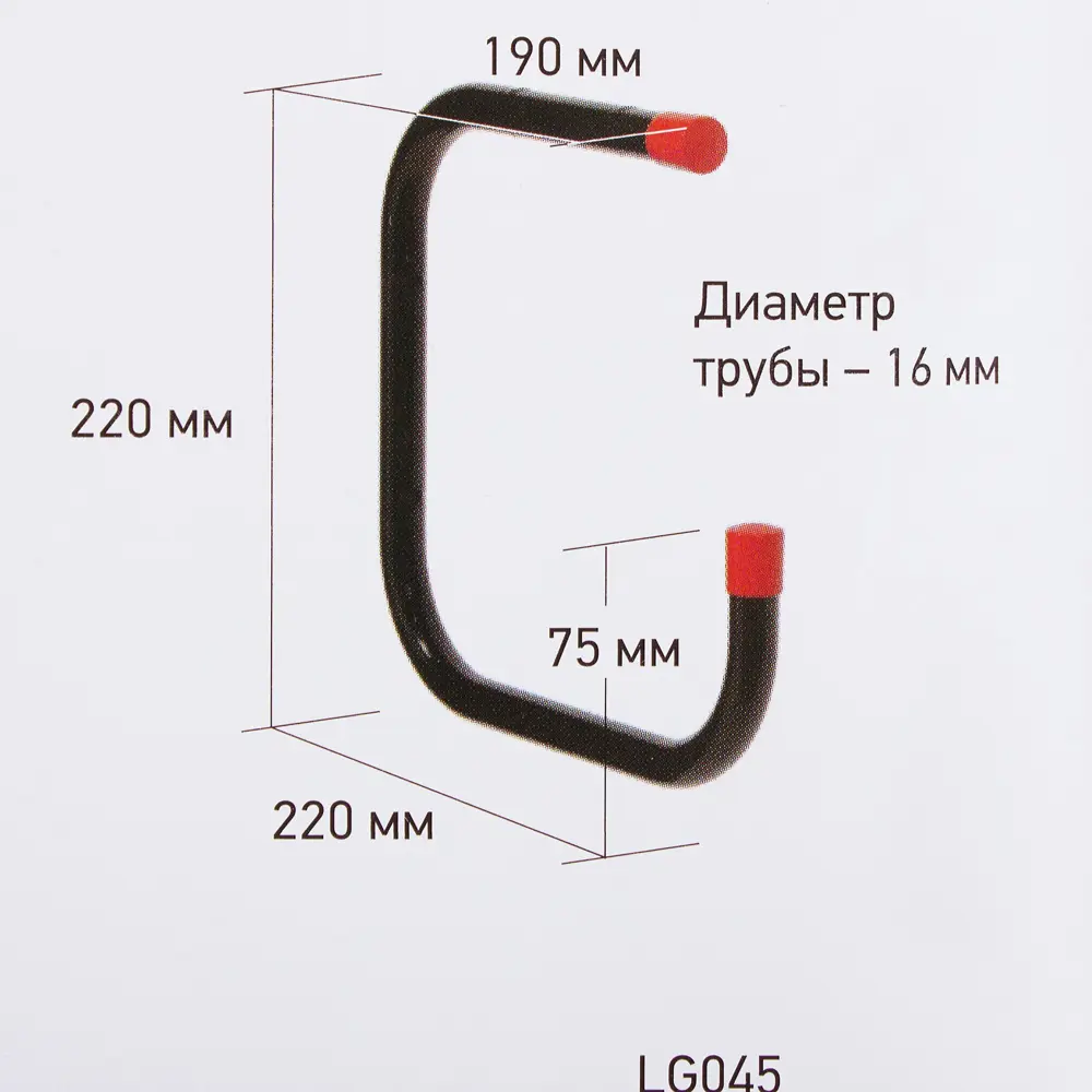 Кронштейн настенный G-образный 22x22 см нагрузка до 30 кг сталь цвет чёрный 81928944 STLM-2074814 LARVIJ  - Вид №6
