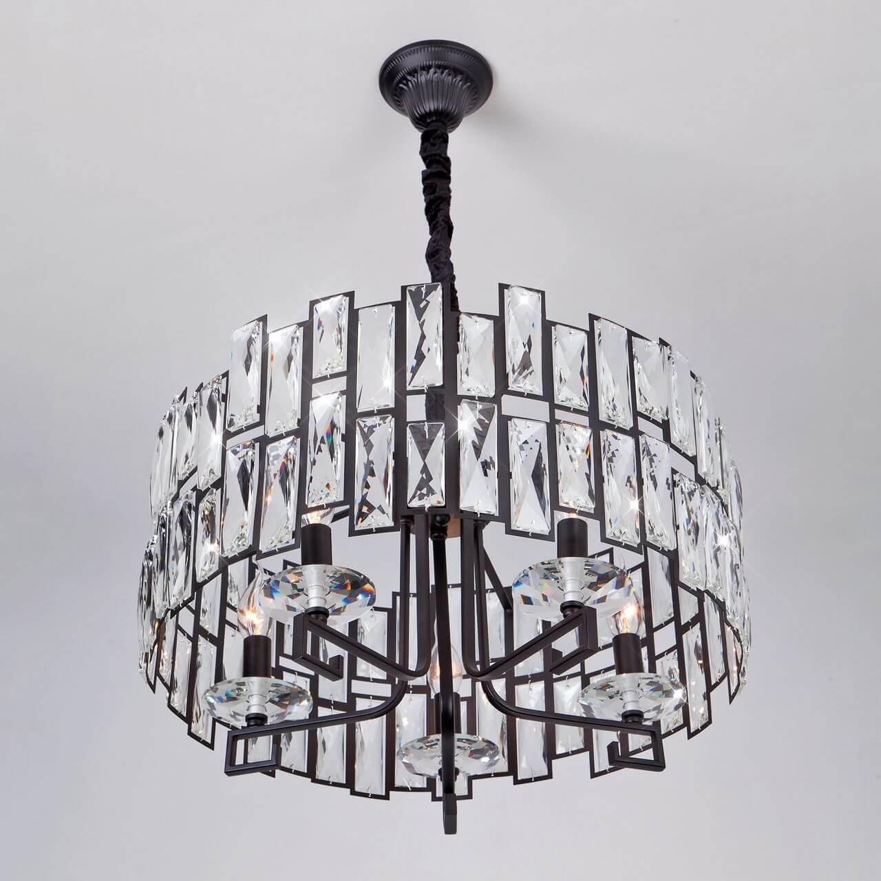 Подвесная люстра Bogates Frammenti 275/5 Strotskis BOGATES ДИЗАЙНЕРСКИЕ, FRAMMENTI 187324 Черный  - Вид №3