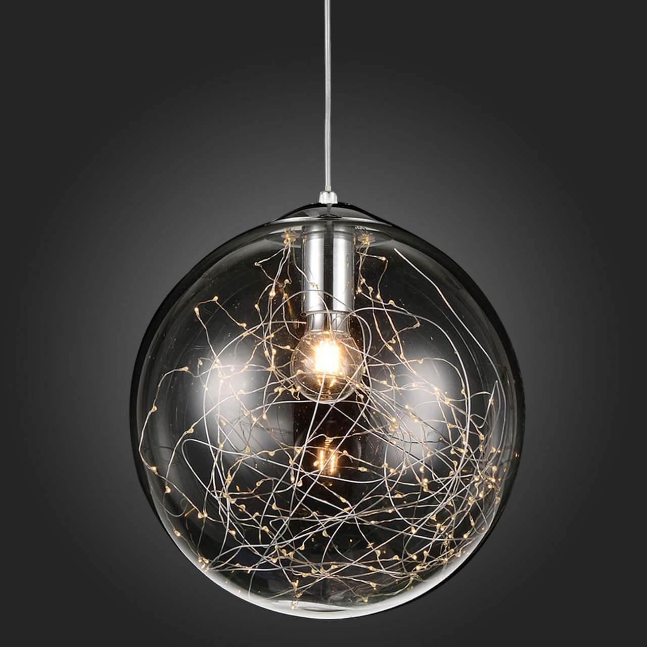 Подвесной светильник круглый дымчатый ST Luce SL274.113.01 ST LUCE ДИЗАЙНЕРСКИЕ, SL274.1 00-3889694 Прозрачный;хром  - Вид №2