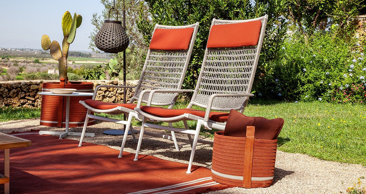 Веревочное садовое кресло с подлокотниками Poltrona Frau Boundless Living Outdoor Collections ARCH-00037474 - Вид №3