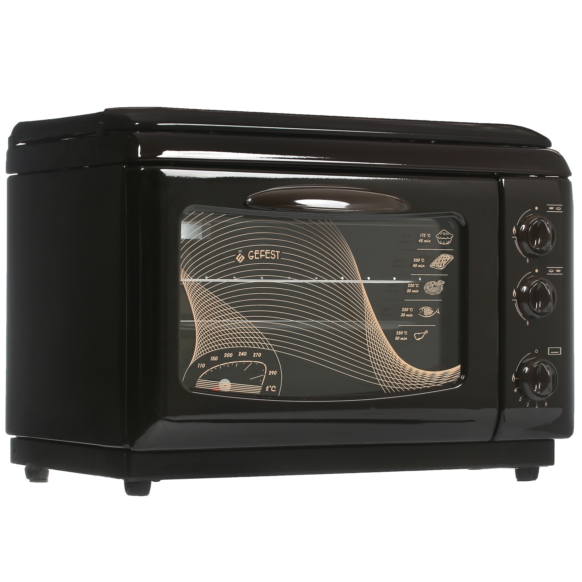 8122013 Мини-печь GEFEST 100 К19 коричневый STDN-0132669 - Вид №1