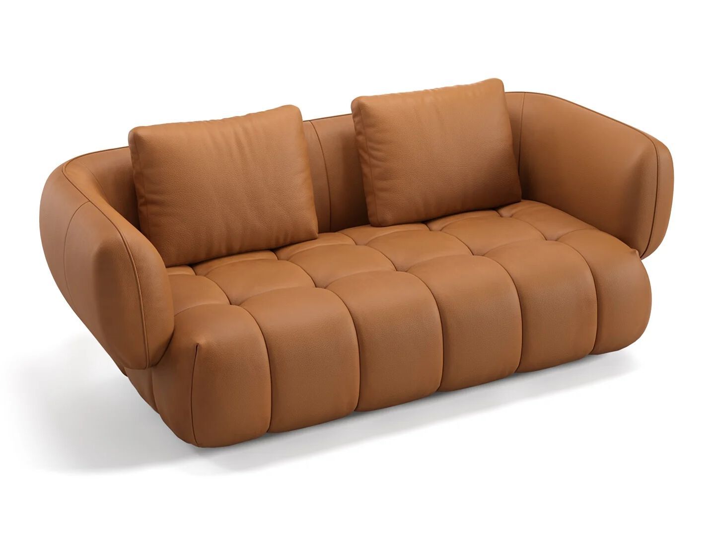 2-местный кожаный линейный диван Sofanella море ARCH-00108137