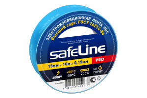 15525303 Изолента 15/10 синий 9359 Safeline