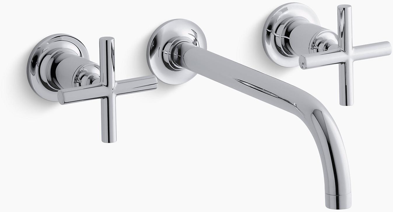 K-T14414-3-BL Подвесная раковина настенная прямоугольная Kohler  черная  - Вид №1