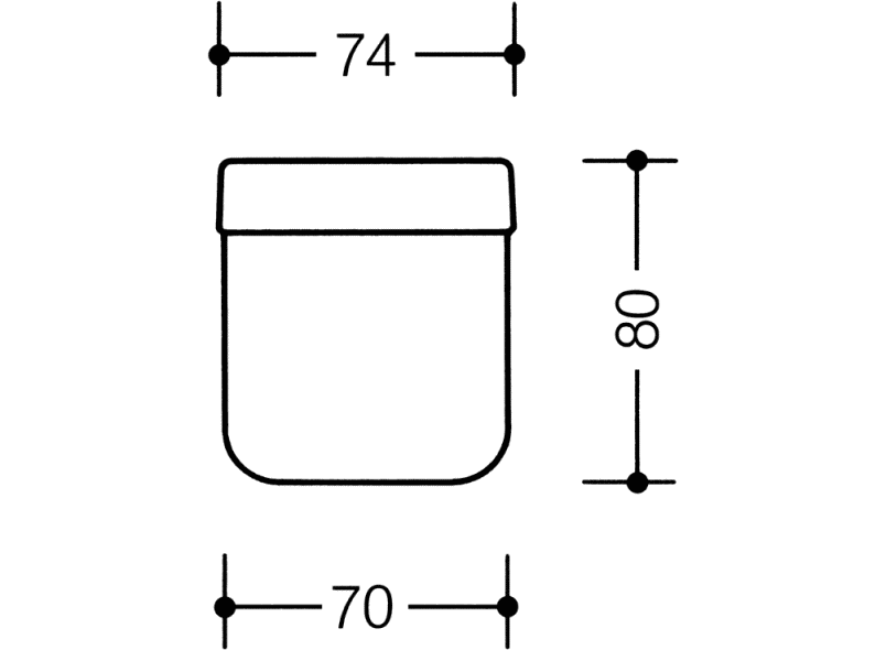 477.04.020 Стакан, плоское дно HEWI Serie 477/801  - Вид №22