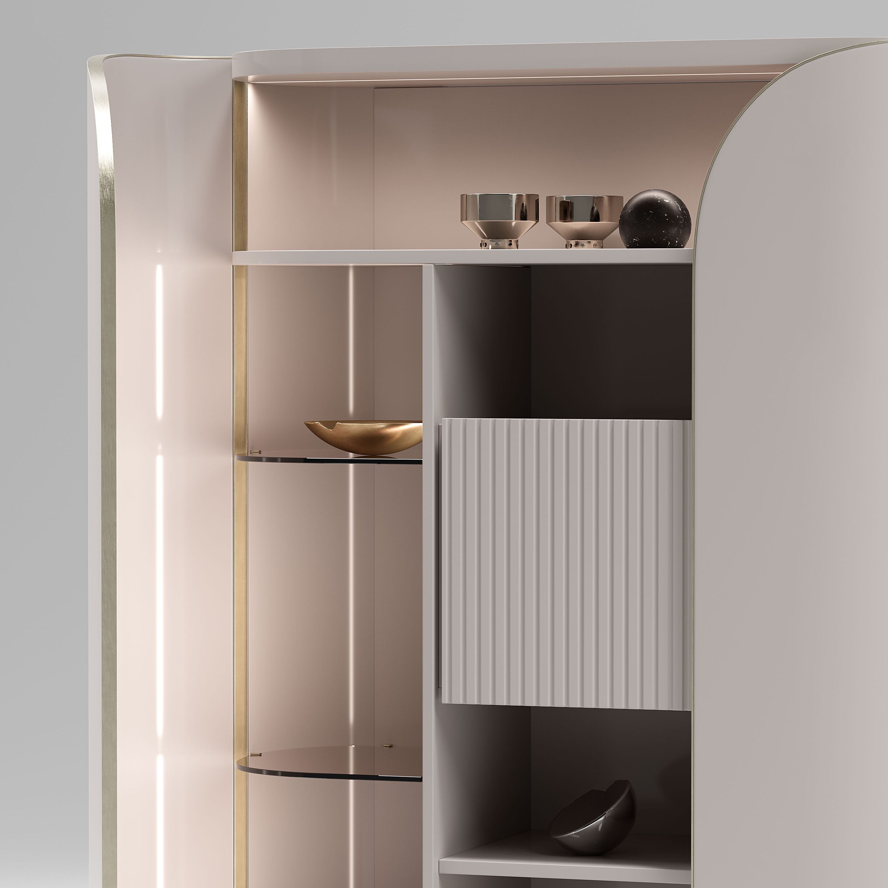 Кожаный шкаф с распашными дверцами Capital Collection ARCH-00126271 - Вид №5