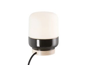 Настольная лампа из фарфора и опалового стекла