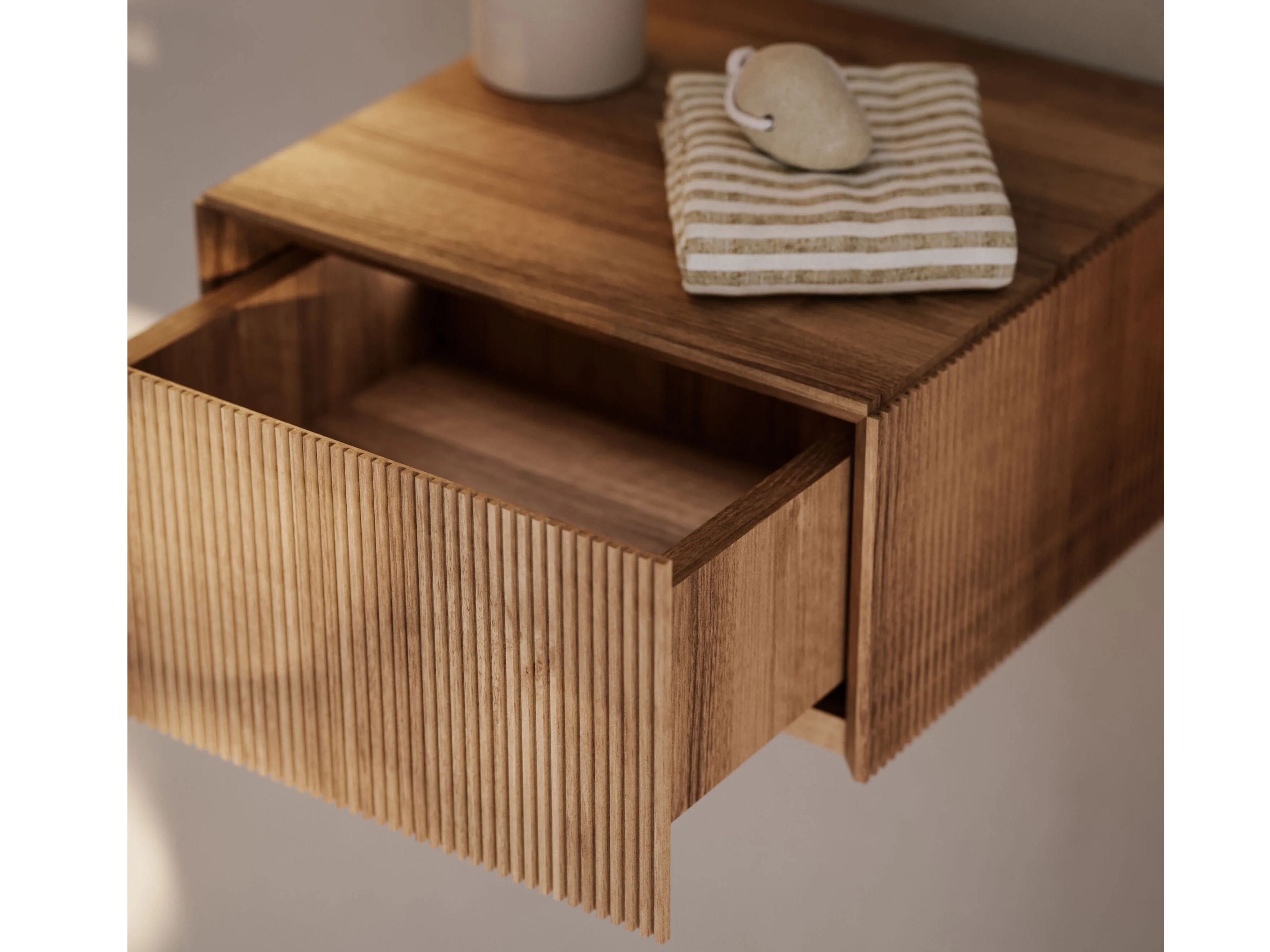 Деревянный подвесной комод ARTELINEA плиссе ARCH-00149203