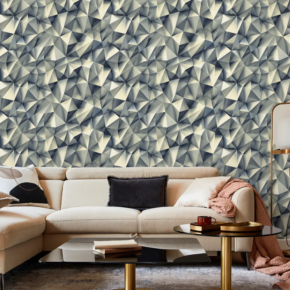 Обои флизелиновые Elysium Грани серые 1.06 м Е700606 STLM-2140559 - Вид №2