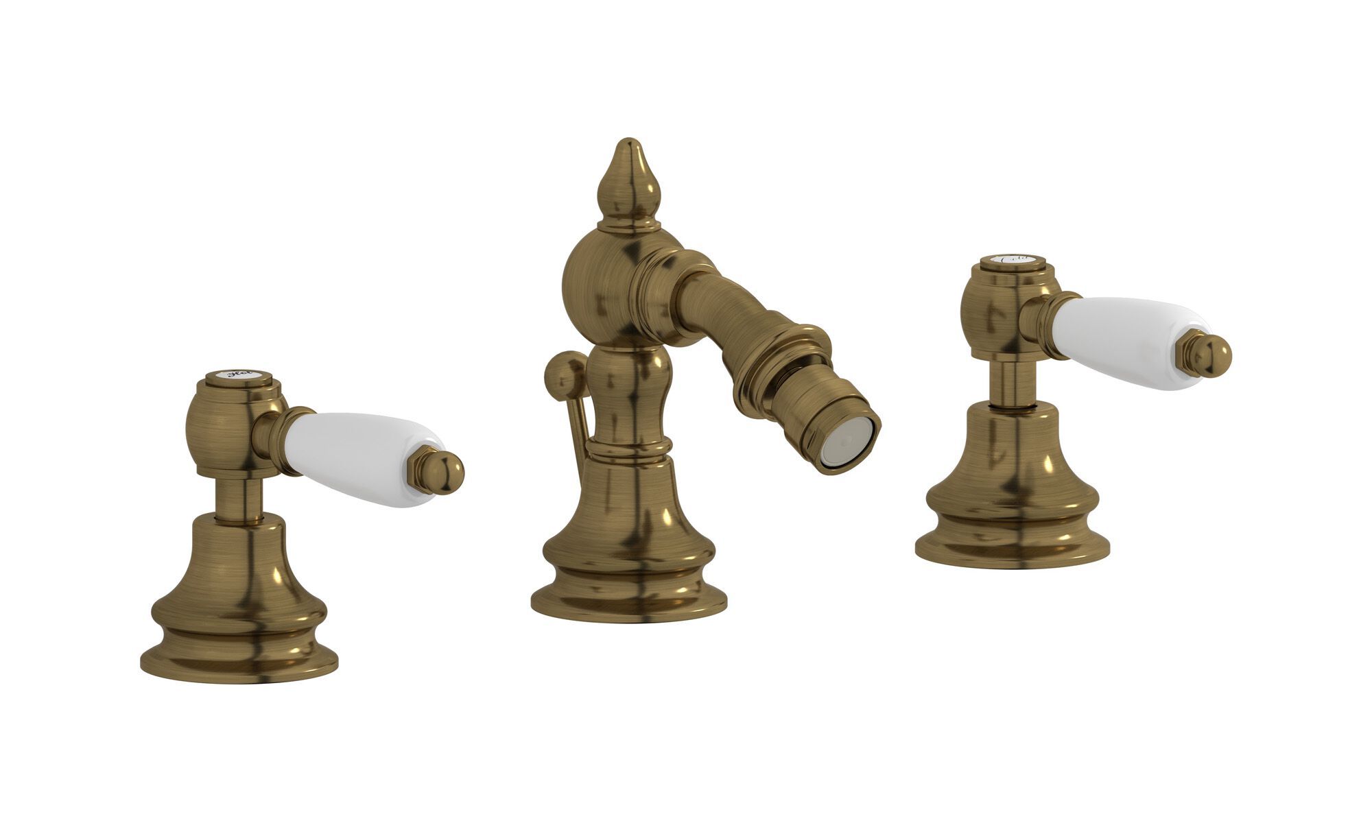 Смеситель для биде с 3 отверстиями для пола с автоматическим сливом IB Hermes + Hermes Elle ARCH-00036236 - Вид №1