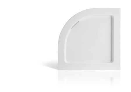 DB9A Neroceramica, полукруглый душевой поддон со скрытым сливом 90х90хh12, радиус 55, цвет белый Santreyd 