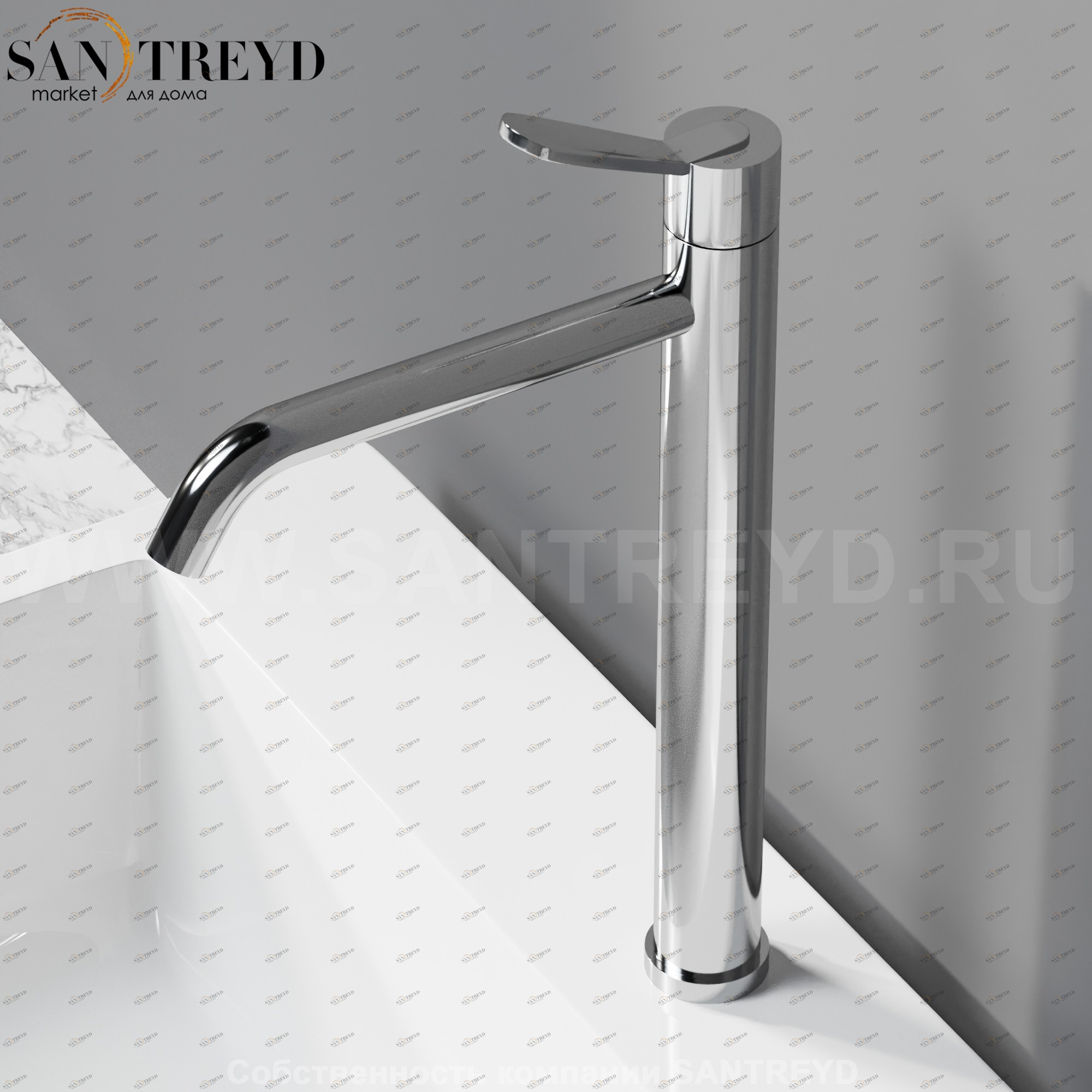 Смеситель AFEZ003S FEZ 2 для раковины хромированный Agape