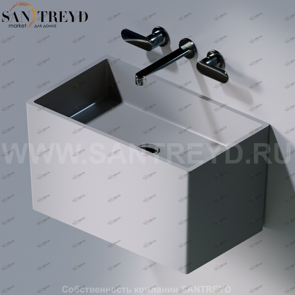 L111.116 Подвесная раковина настенная овальная A. e T. Italia TOWER серая AeT ITALIA