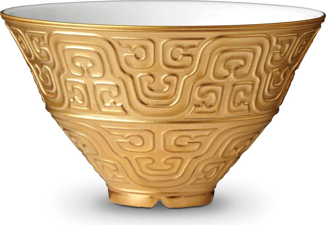 10571424 L’Objet Салатник индивидуальный 13см "Династия "Хань" (золотой декор) Фарфор 