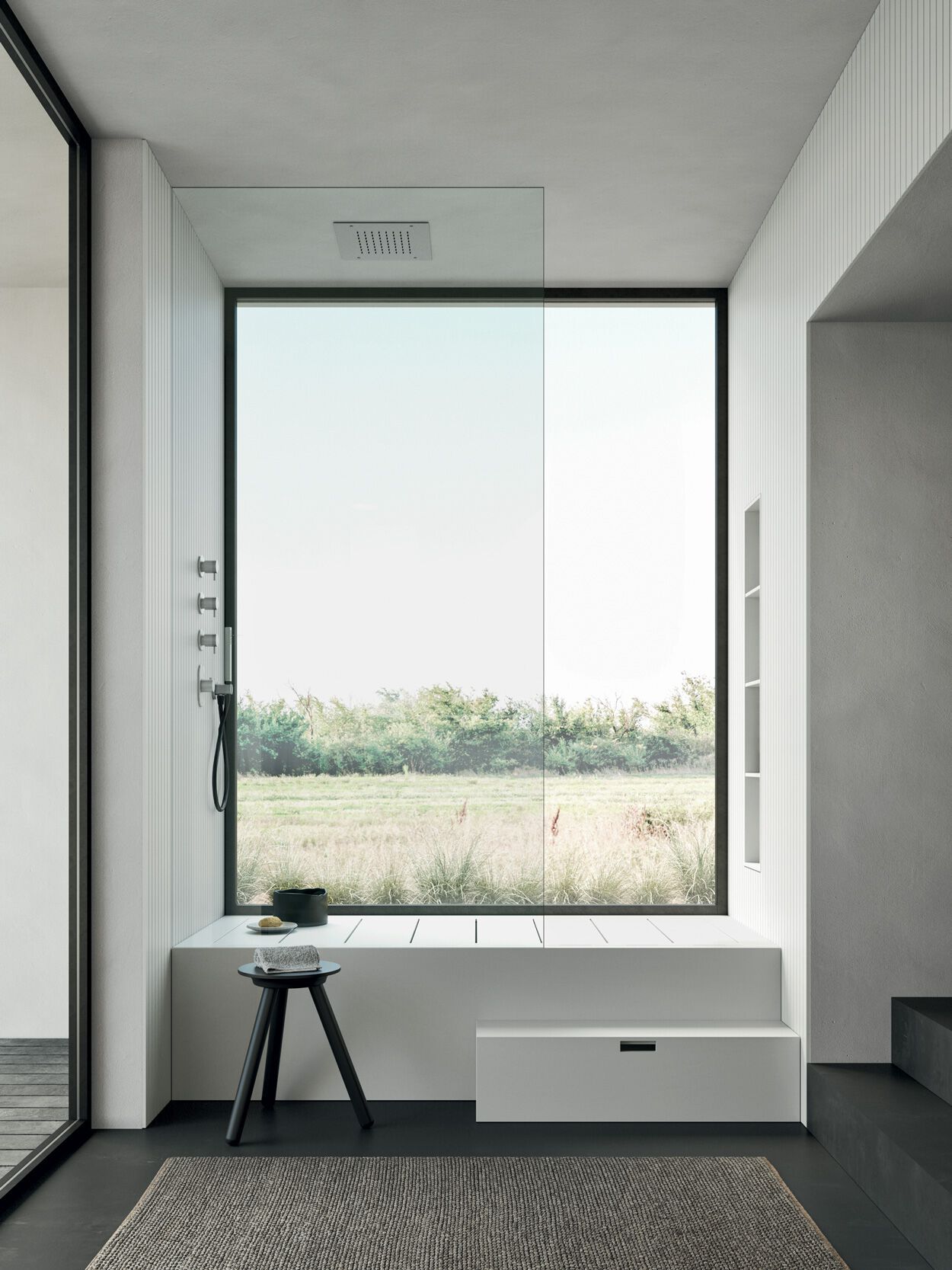 Ванна Corian со встроенным душем Rexa уникальный ARCH-00078482 - Вид №5