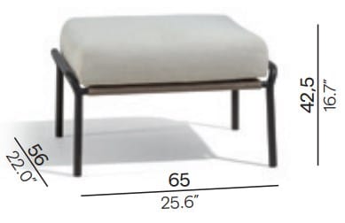 Ткань прямоугольная Садовая подставка для ног MANUTTI Radoc ARCH-00031128 - Вид №7