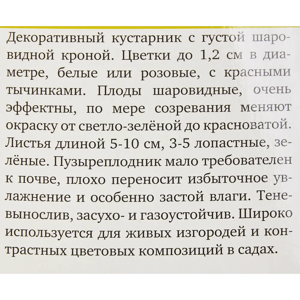Пузыреплодник Калинолистный h39 см 86543672 STLM-2004663 Santreyd  - Вид №2