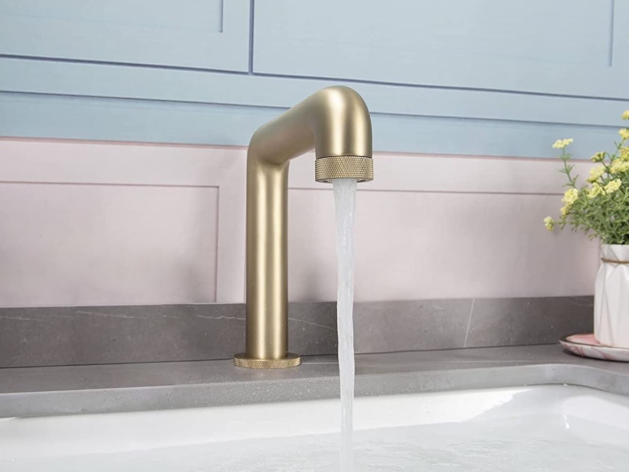 Инфракрасный смеситель для раковины из латуни Fontana Showers FS-1094-BG ARCH-00039647