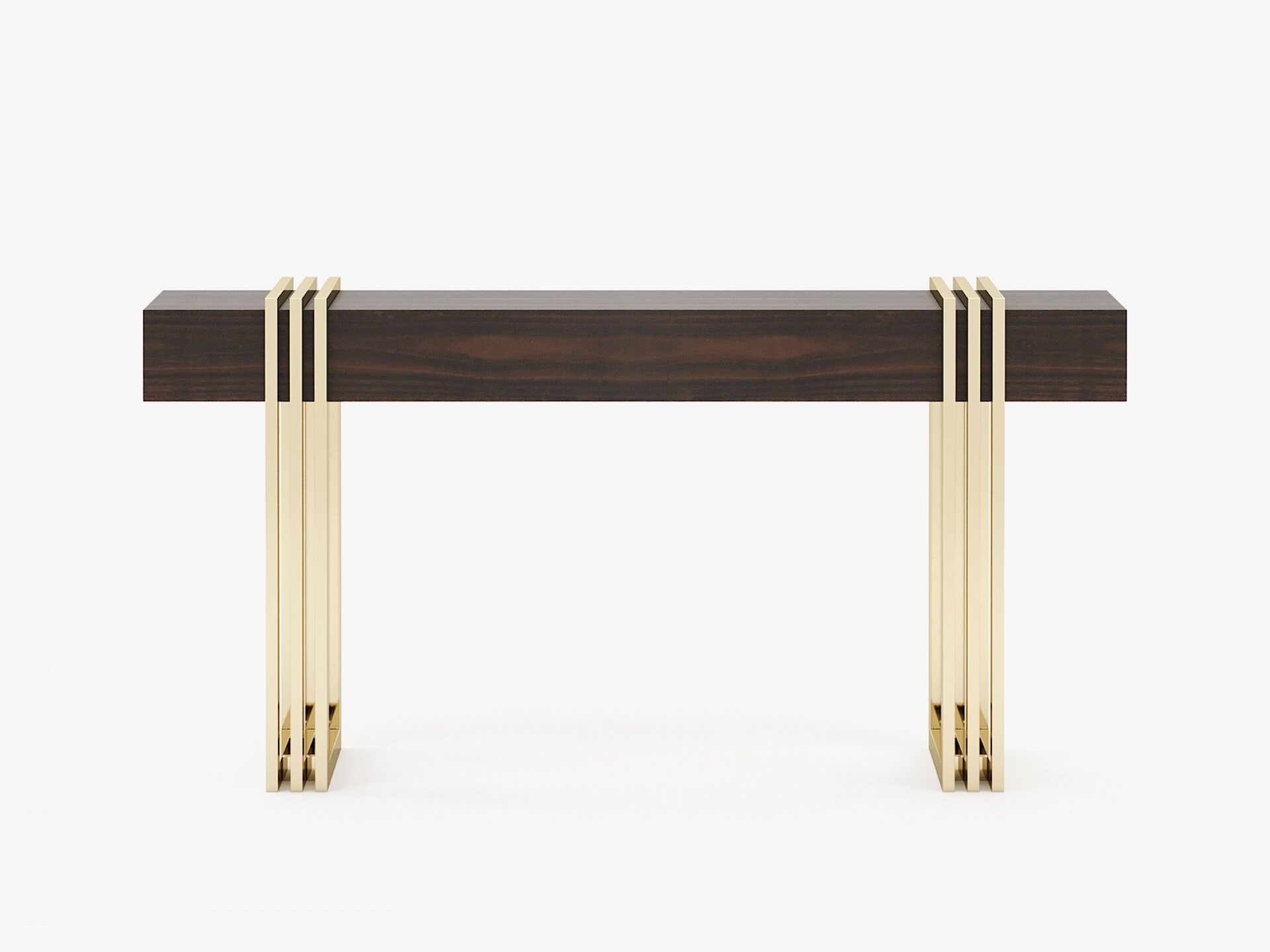 Деревянная прямоугольная консоль с ящиками Laskasas EVELYN ARCH-00006042 - Вид №1