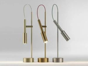 PANZERI Настольная светодиодная лампа из литого под давлением алюминия с регулятором яркости Tubino