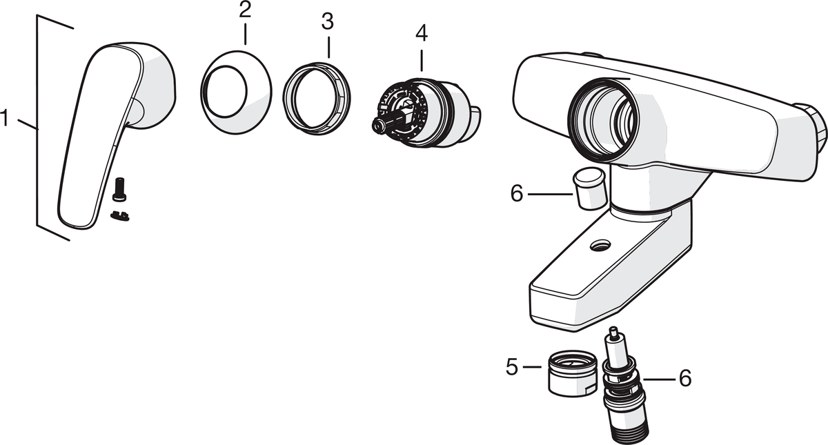 Oras 1066 Cмеситель для душа с душевым комплектом 1066 Safira Хром  - Вид №4