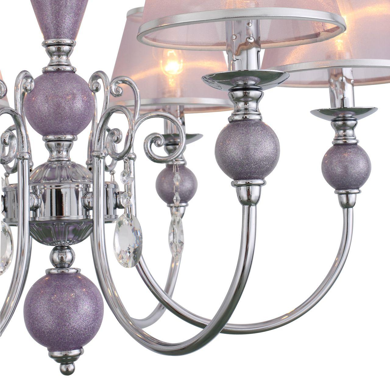 Подвесная люстра ST Luce Lilium SL175.103.06 ST LUCE ДИЗАЙНЕРСКИЕ, LILIUM 138056 Розовый  - Вид №1