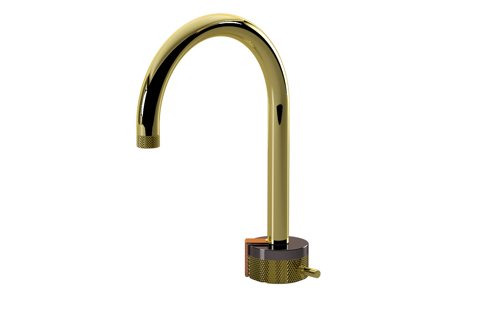 E-11502-R1OX-L2RG-PB Однорычажный прогрессивный смеситель для раковины - излив 16см GRAFF MOD+