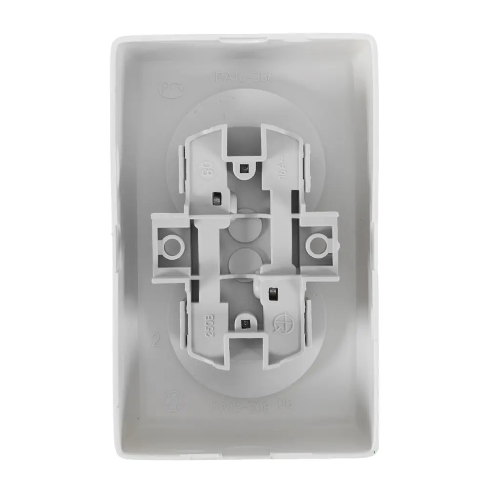 Розетка Reone 2 разъема цвет бежевый цвет слоновая кость STLM-2069089 - Вид №1