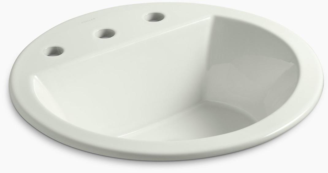 KOHLER Bryant Round Круглая встраиваемая раковина с 8 K-2714-8-NY 