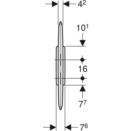 115.202.11.1 Разделительная перегородка для писсуаров Geberit Geberit  - Вид №3