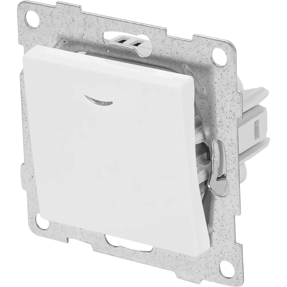 GUSI Electric — Встраиваемый выключатель с индикатором, 1 клавиша 83864209 Ugra STLM-0045148