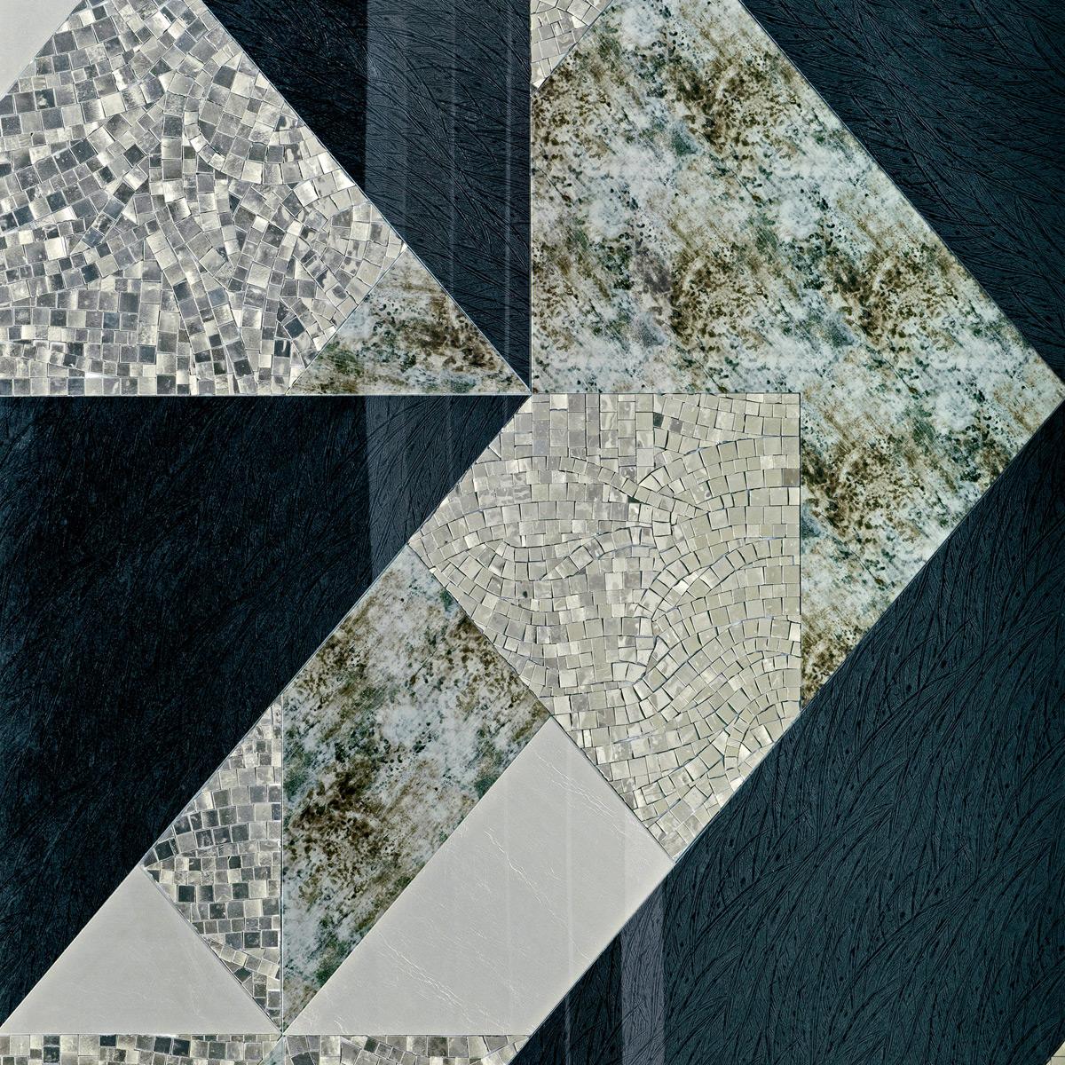 SICIS Atlas Black Per-Grey Vetrite Tile sun-id-1991300 - Вид №61