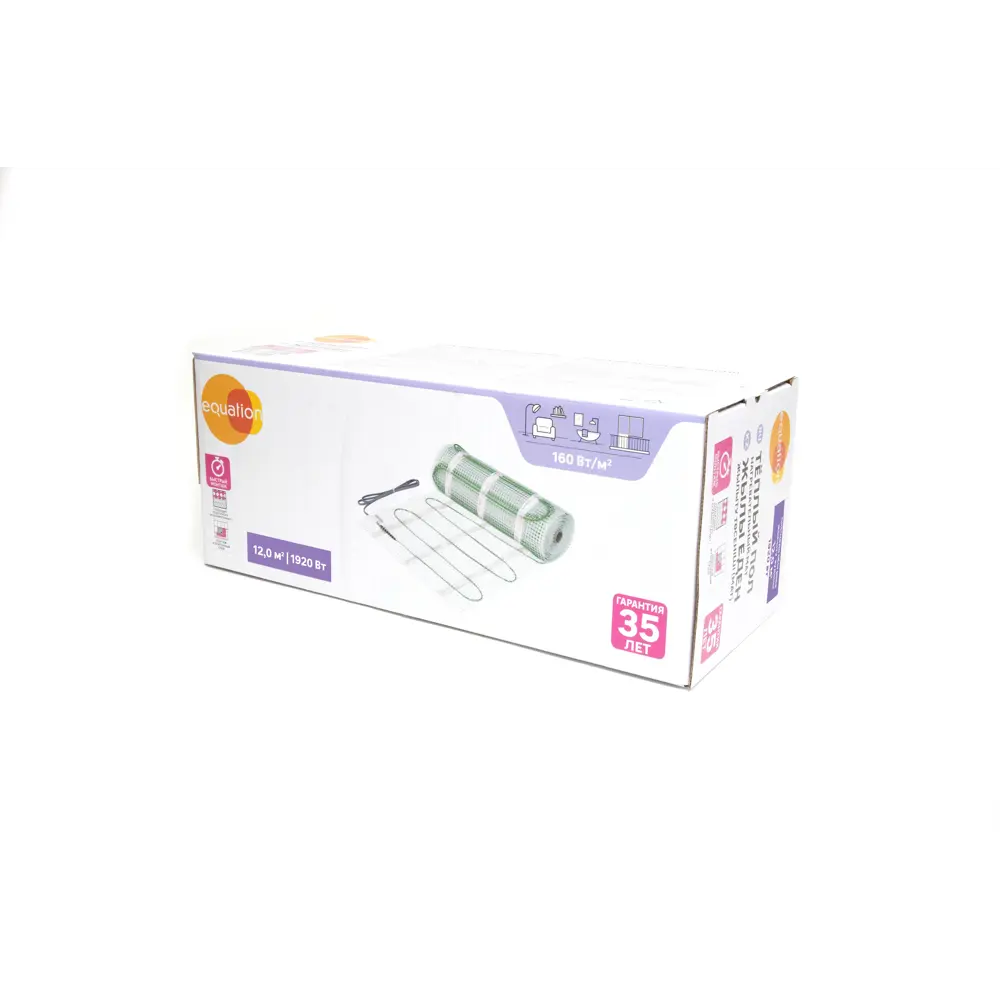 Equation: Нагревательный мат для тонкого теплого пола 12 м² 89345975 STLM-0942122 - Вид №3