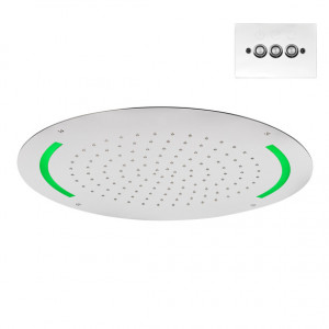 82064 Утопленная головка ø550 / дождевая струя + свет / регулятор в стену HORUS Range Hydro